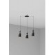 Підвісний світильник Faro 20050-3L Retro 3L Black and copper pendant lamp