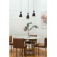 Підвісний світильник Faro 20050-3L Retro 3L Black and copper pendant lamp