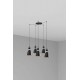 Люстра - Faro 20050-5L Retro 5L Black and copper pendant lamp