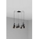 Люстра - Faro 20050-7L Retro 7L Black and copper pendant lamp