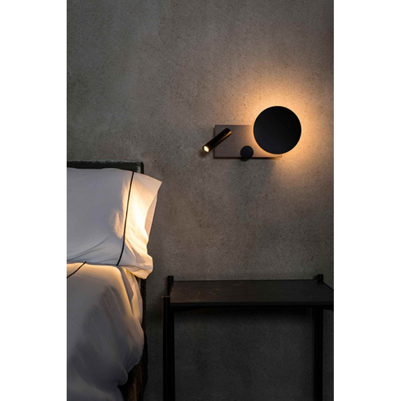 Спот Faro 20065 Klee Right grey wall lamp with reader, 10 Вт, 1021 лм, 2700K