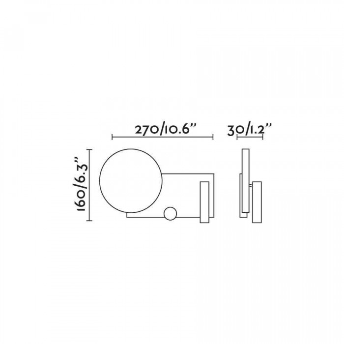 Спот Faro 20066 Klee Left grey wall lamp with reader, 10 Вт, 1021 лм, 2700K