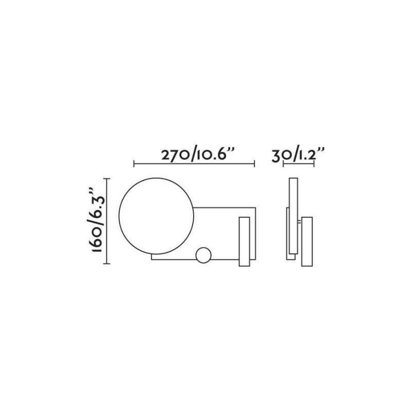 Спот Faro 20066 Klee Left grey wall lamp with reader, 10 Вт, 1021 лм, 2700K