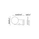 Спот Faro 20066 Klee Left grey wall lamp with reader, 10 Вт, 1021 лм, 2700K