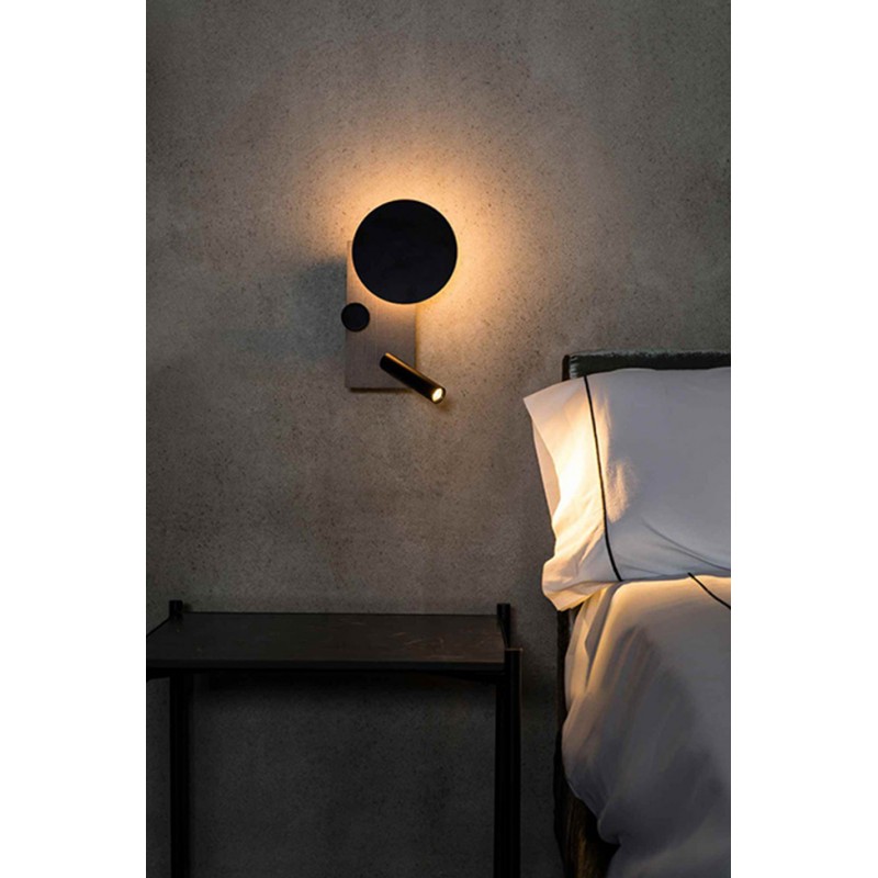Спот Faro 20066 Klee Left grey wall lamp with reader, 10 Вт, 1021 лм, 2700K