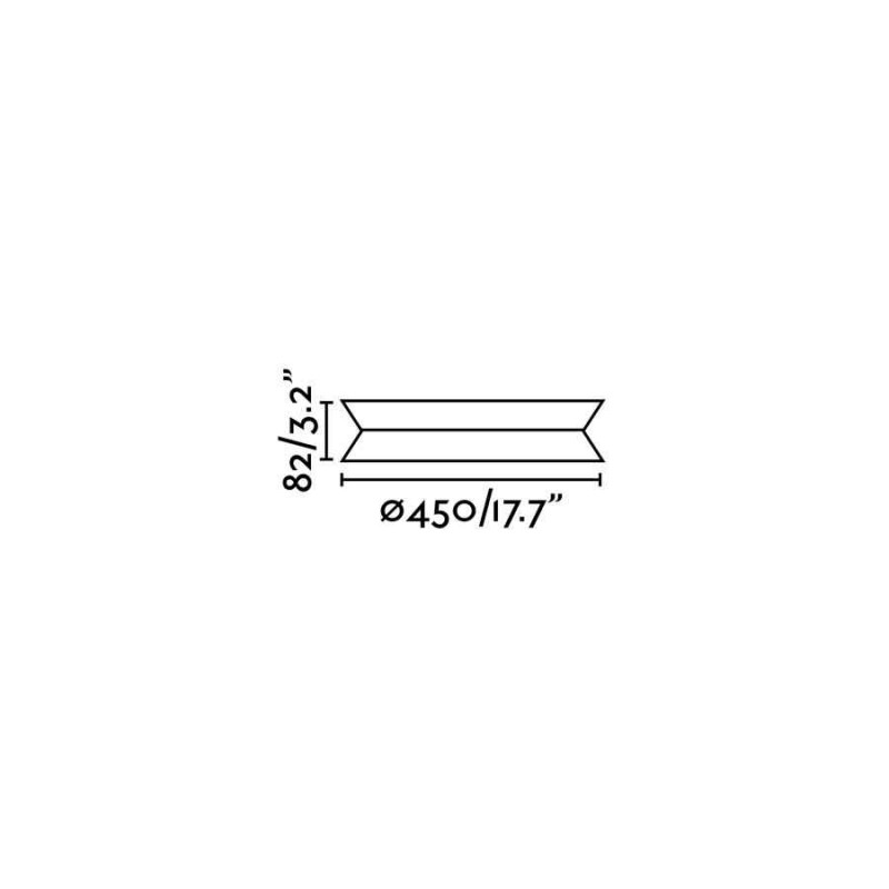 Люстра - Faro 20094 TENDER Black ceiling lamp, 24 Вт, 1369 лм, 3000K