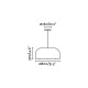 Подвесной светильник Faro 20101DA Mute Dark grey pendant lamp dimmable 3000K, 24 Вт, 2500 лм, 3000K