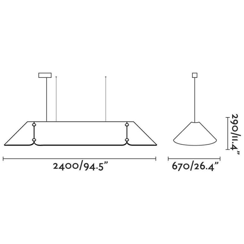Подвесной светильник Faro 20108 Fonovia 2400 Grey pendant lamp 50W 4000K, 50 Вт, 3800 лм, 4000K
