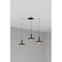 Люстра Faro 20160-3L Whizz 3L Black/golden pendant lamp