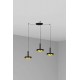 Люстра - Faro 20160-3L Whizz 3L Black/golden pendant lamp