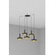 Люстра Faro 20160-5L Whizz 5L Black/golden pendant lamp
