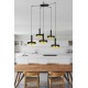 Люстра Faro 20160-5L Whizz 5L Black/golden pendant lamp