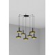 Люстра - Faro 20160-7L Whizz 7L Black/golden pendant lamp