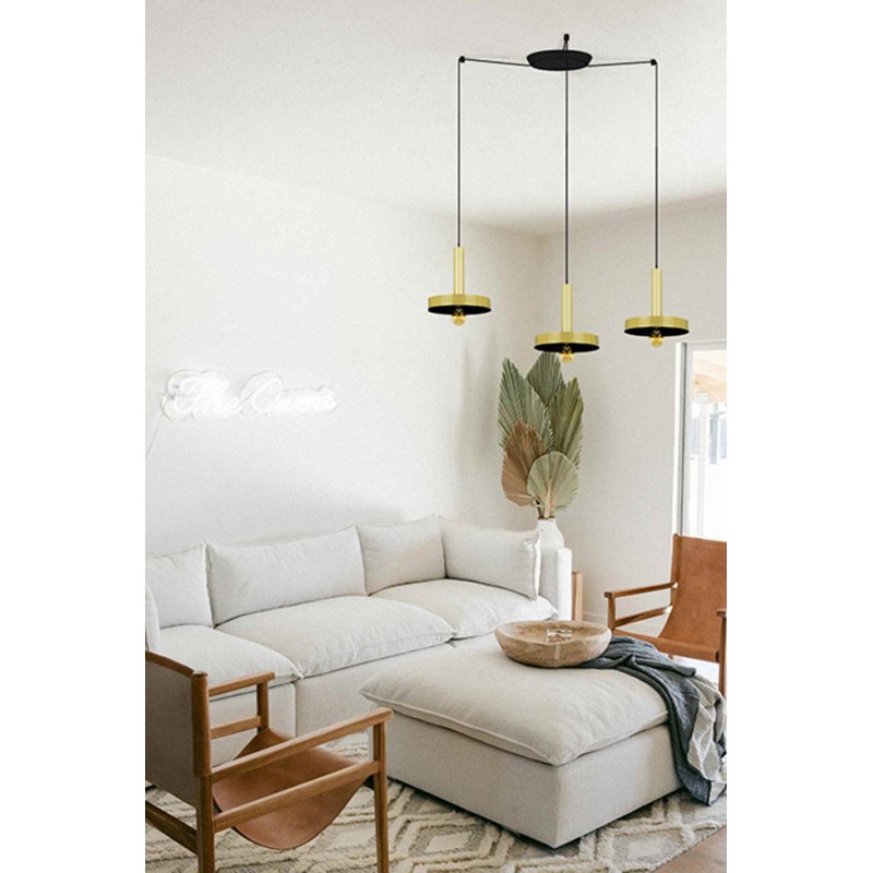 Люстра - Faro 20161-3L Whizz 3L Golden/black pendant lamp