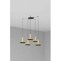 Люстра - Faro 20161-5L Whizz 5L Golden/black pendant lamp