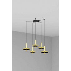 Люстра - Faro 20161-5L Whizz 5L Golden/black pendant lamp