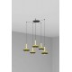 Люстра - Faro 20161-5L Whizz 5L Golden/black pendant lamp