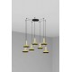Люстра - Faro 20161-7L Whizz 7L Golden/black pendant lamp