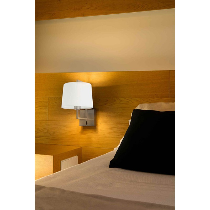 Бра - Faro 20170-01 Frame Matt nickel/white wall lamp