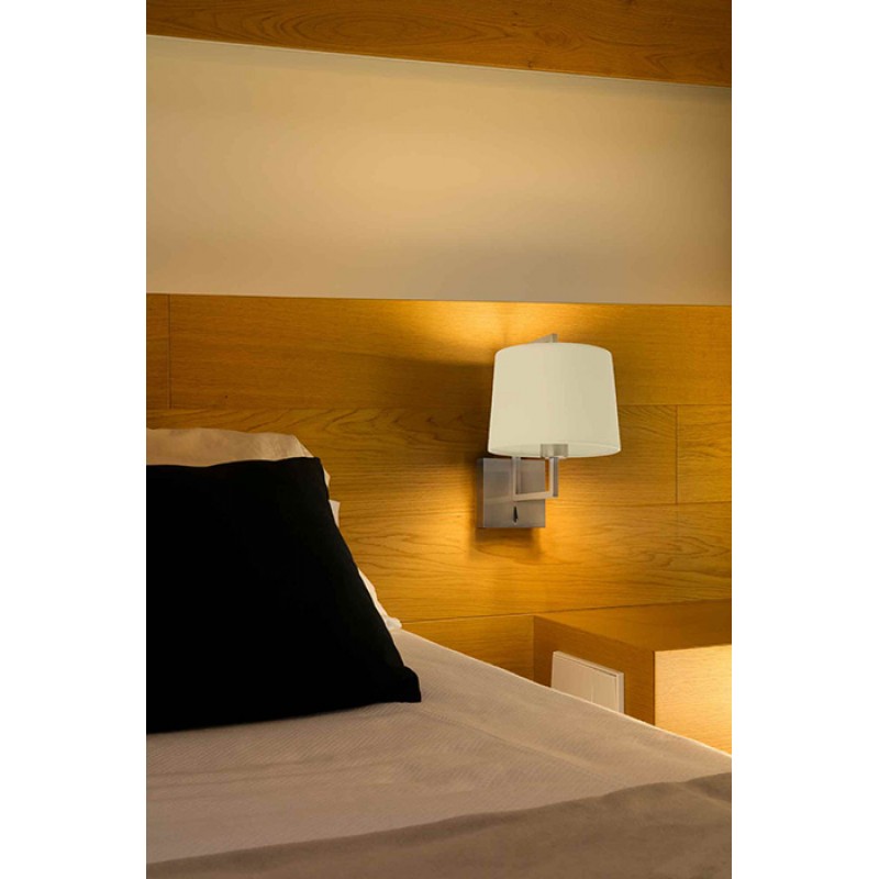 Бра - Faro 20170-02 Frame Matt nickel/beige wall lamp
