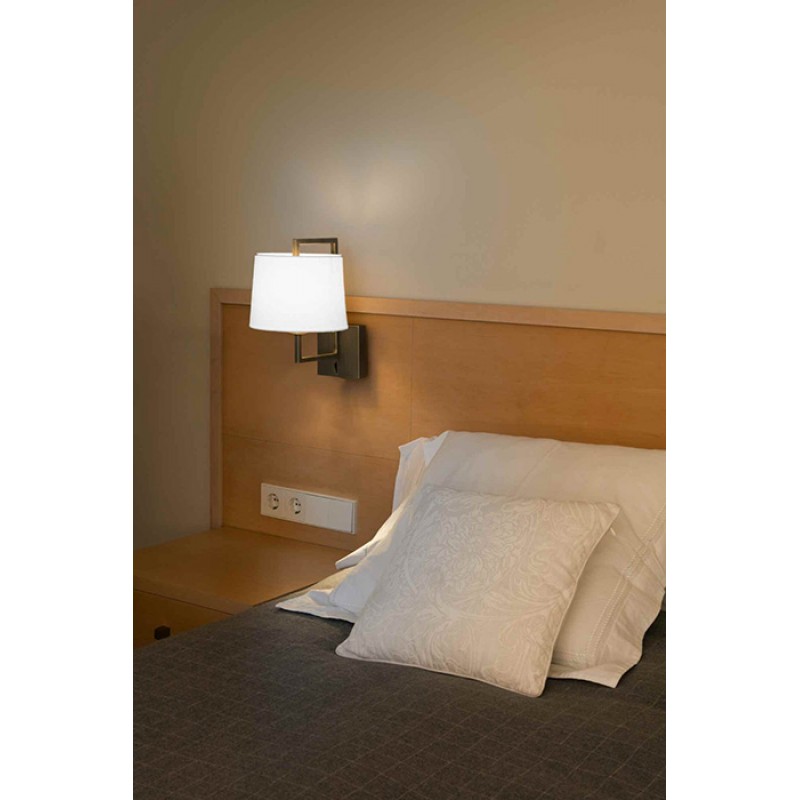 Бра - Faro 20171-01 Frame Old gold/white wall lamp