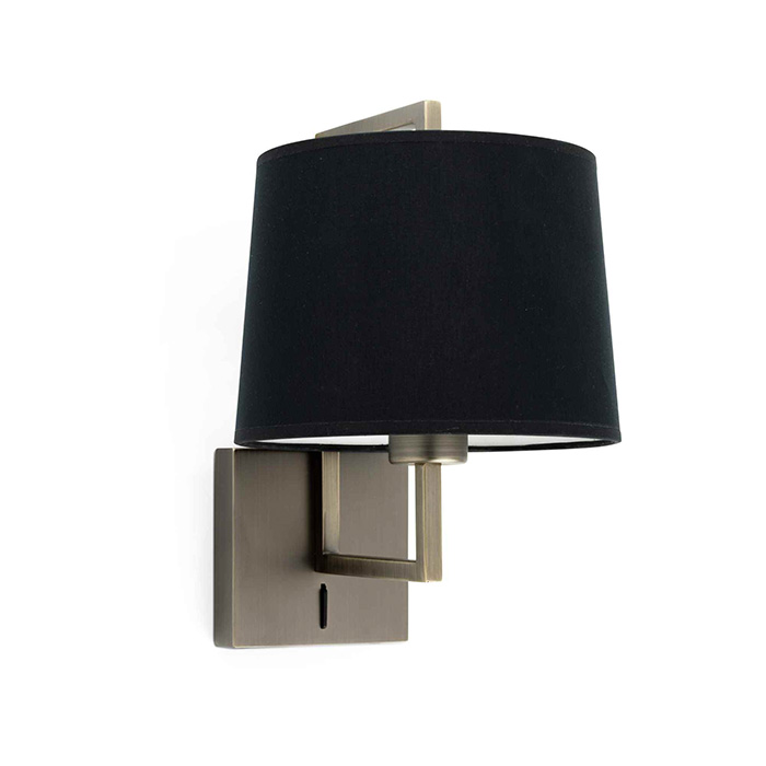 Бра - Faro 20171-03 Frame Old gold/black wall lamp