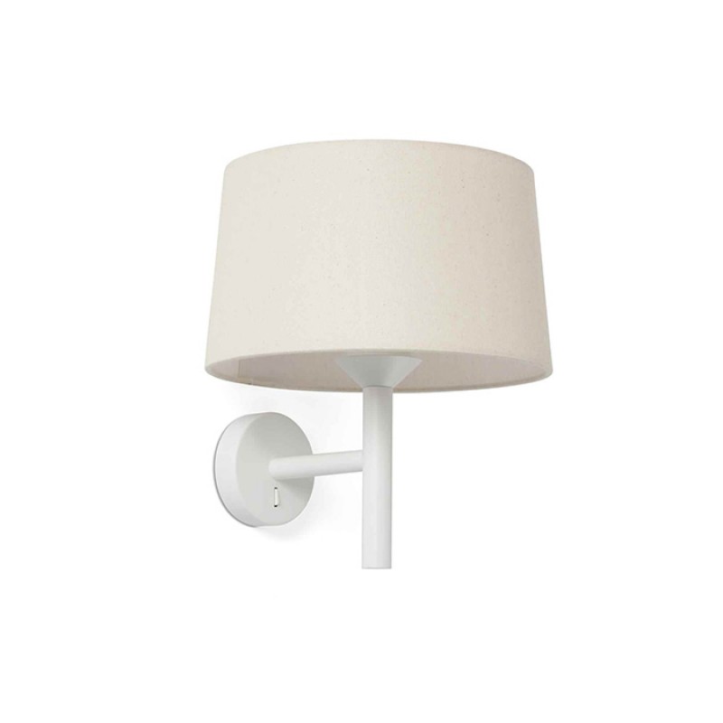 Бра - Faro 20222-150 Windsor Wall Lamp White Shade Linen 1xE27