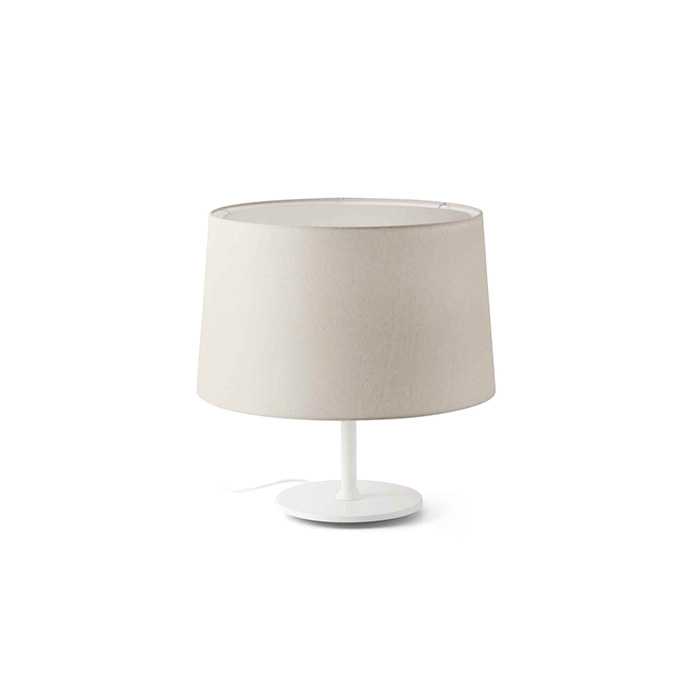 Настольная лампа Faro 20226-151 Windsor Desk Lamp White Shade Linen 1xE27
