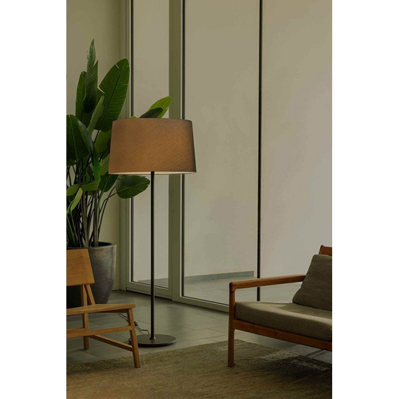 Торшер - Faro 20227-131 Windsor Pie De Salon Black Shade Gray 1xE27