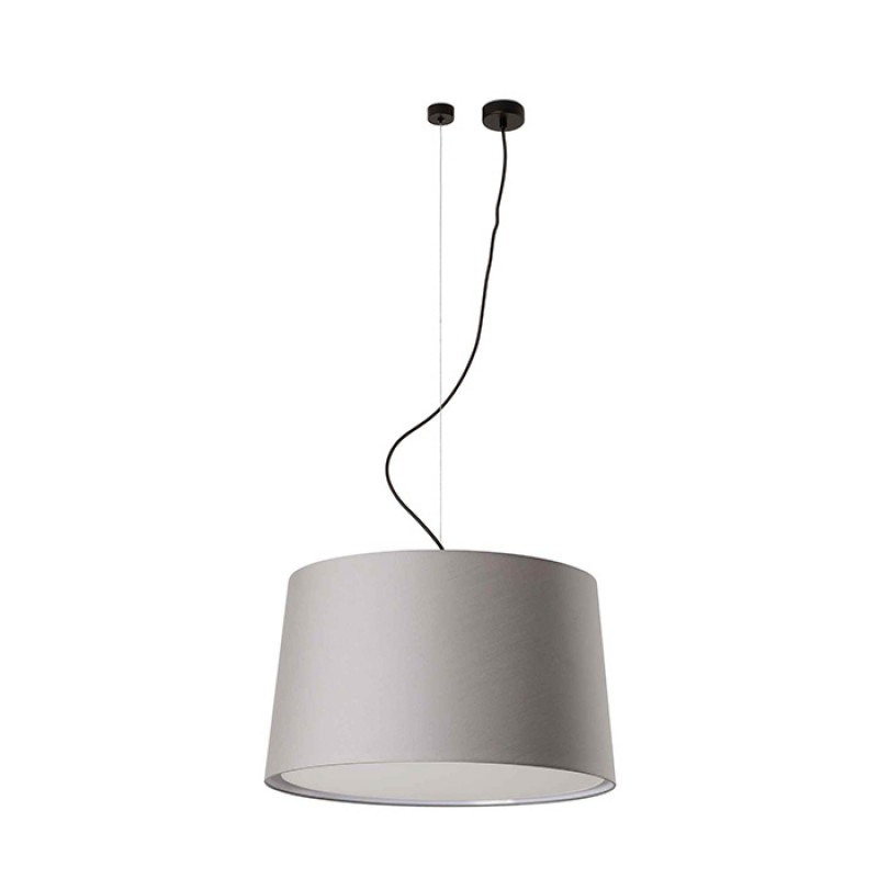 Подвесной светильник Faro 20231-132 Windsor Pendant Lamp Offset Black Shade Gray 3x