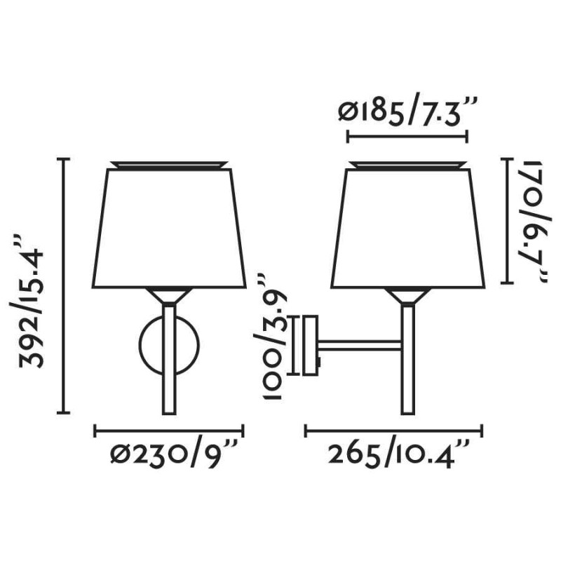 Бра - Faro 20300-92 SAVOY White/white wall lamp