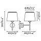 Бра - Faro 20300-92 SAVOY White/white wall lamp