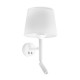Бра - Faro 20302-92 SAVOY White/white wall lamp with reader