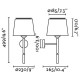 Бра - Faro 20302-92 SAVOY White/white wall lamp with reader