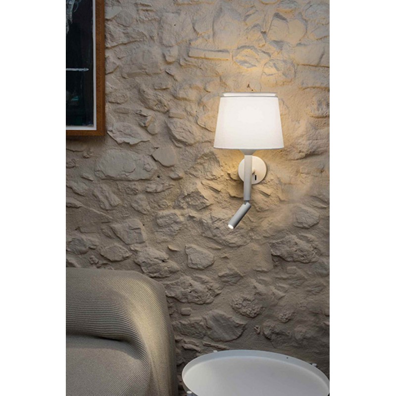 Бра - Faro 20302-92 SAVOY White/white wall lamp with reader