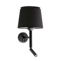 Бра - Faro 20303-93 SAVOY Black/black wall lamp with reader