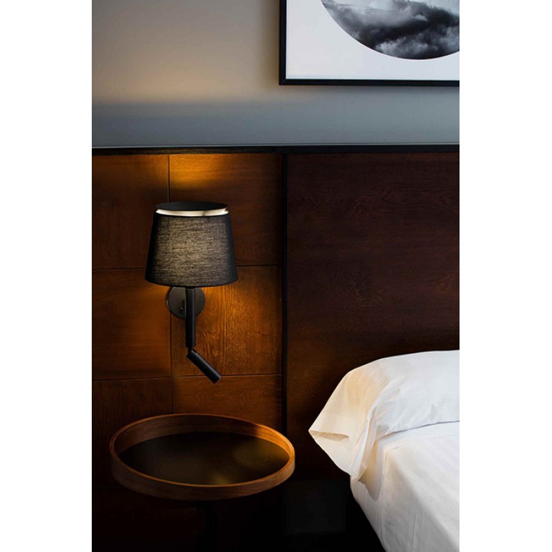 Бра - Faro 20303-93 SAVOY Black/black wall lamp with reader