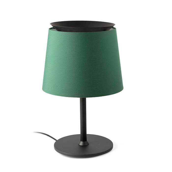 Настольная лампа Faro 20305-84 SAVOY Black/green table lamp