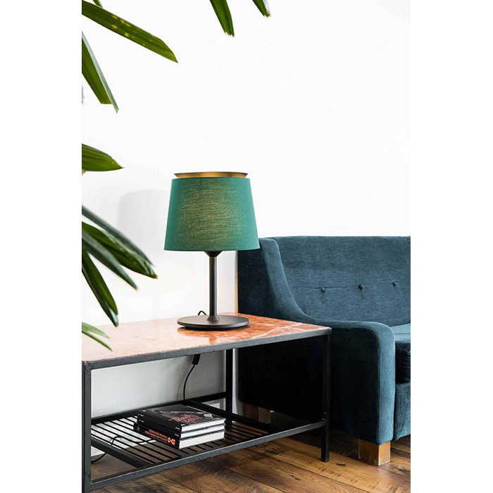 Настольная лампа Faro 20305-84 SAVOY Black/green table lamp