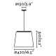Подвесной светильник Faro 20309-91 SAVOY Black/green pendant lamp