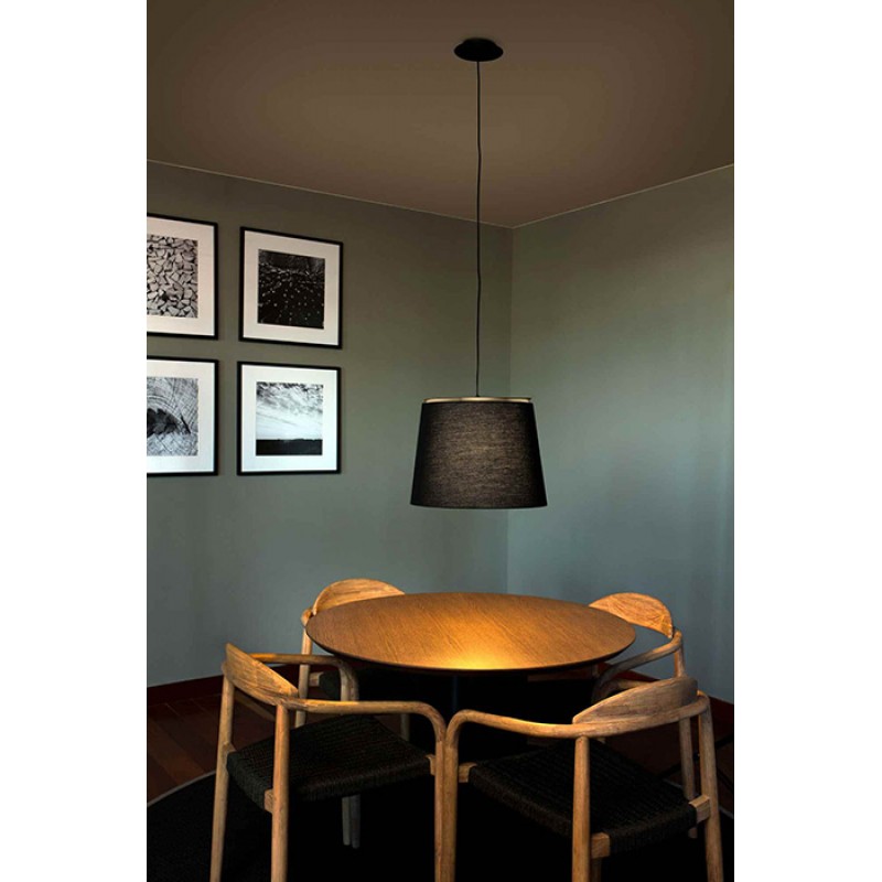Подвесной светильник Faro 20309-90 SAVOY Black/black pendant lamp