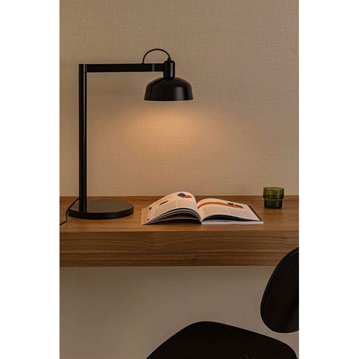 Настольная лампа Faro 20337-141 Tatawin Desk Lamp Shade Metal Black 1xE27