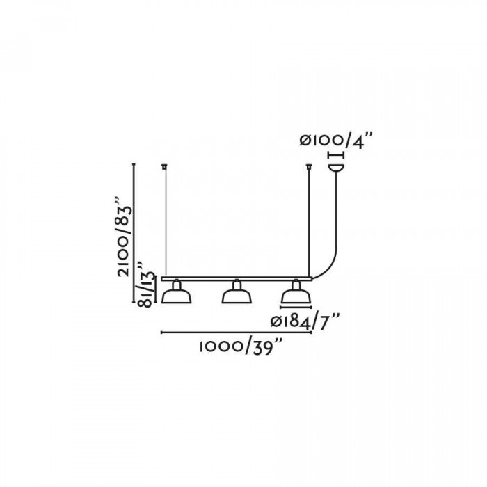 Подвесной светильник Faro 20338-116 Tatawin LINEAL S White lineal pendant lamp