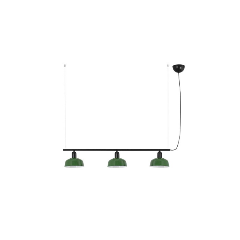 Подвесной светильник Faro 20338-144 Tatawin Pendant Lamp Lin. Shade Metal S Green 3xE2