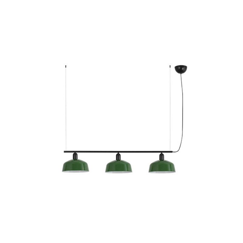 Подвесной светильник Faro 20338-149 Tatawin Pendant Lamp Lin. Shade Metal M Green 3xE2