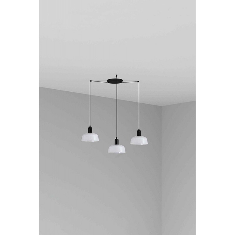 Люстра - Faro 20340-140-3L Tatawin Pendant Lamp Shade Metal S White 3xE27