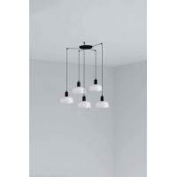 Люстра - Faro 20340-140-5L Tatawin Pendant Lamp Shade Metal S White 5xE27