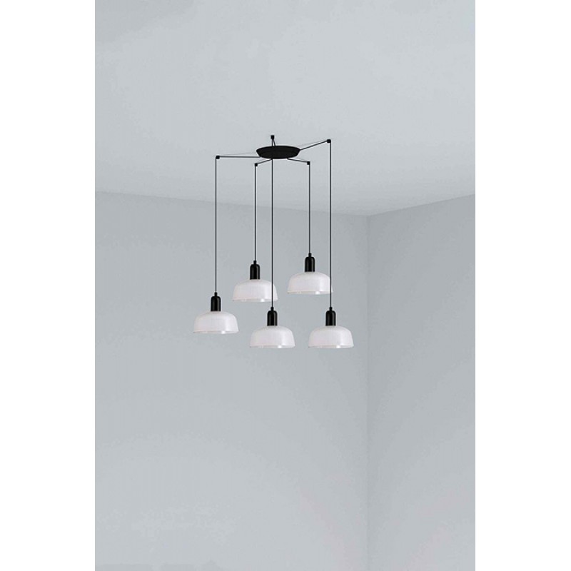 Люстра - Faro 20340-140-5L Tatawin Pendant Lamp Shade Metal S White 5xE27