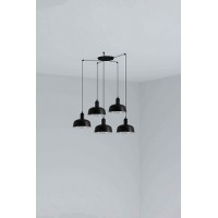 Люстра Faro 20340-141-5L Tatawin Pendant Lamp Shade Metal S Black 5xE27