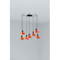Люстра - Faro 20340-143-7L Tatawin Pendant Lamp Scr. Metal S Orange Red. 7xE2